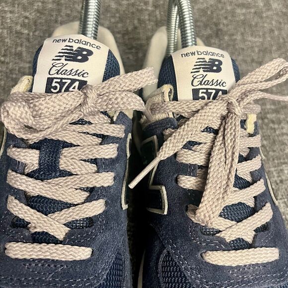 New Balance 574 Core Pack Womens 6 Navy WL 574EVN Athletic Sneakers - Picture 4 of 9